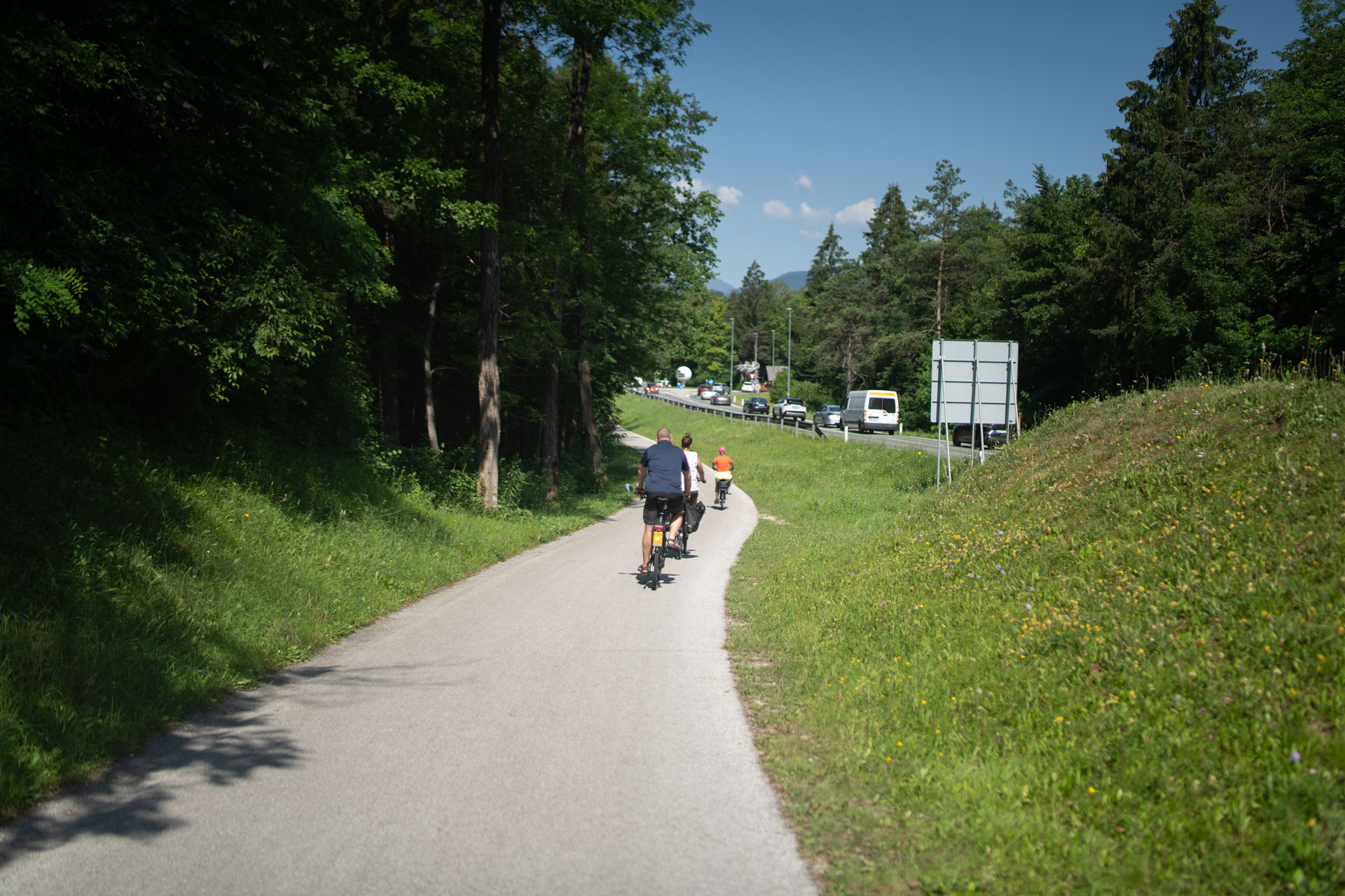 Kolesarska steza proti Bledu – Lesce - Bled - Bohinj